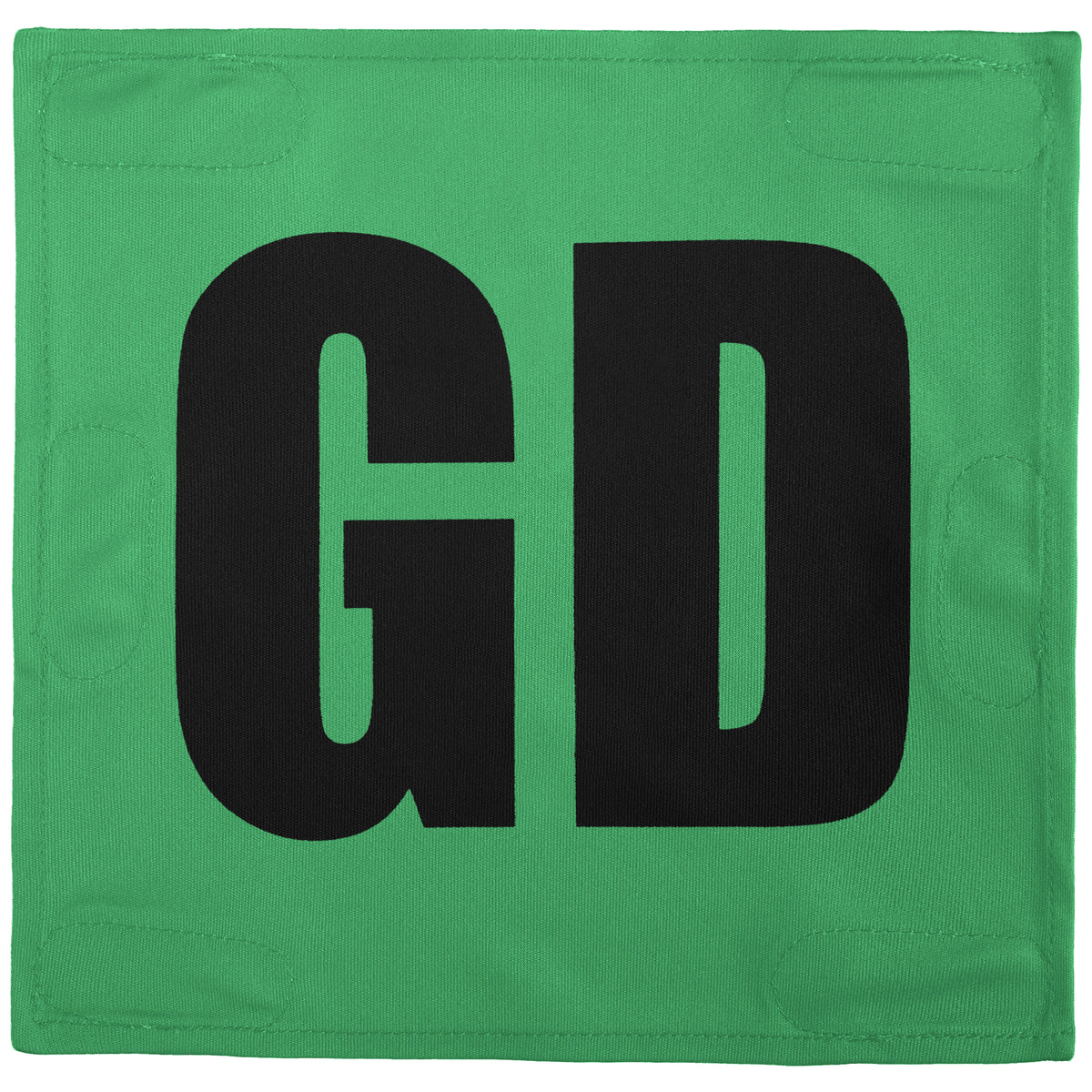 Netball Velcro Patches Set Neon Green &amp; Black