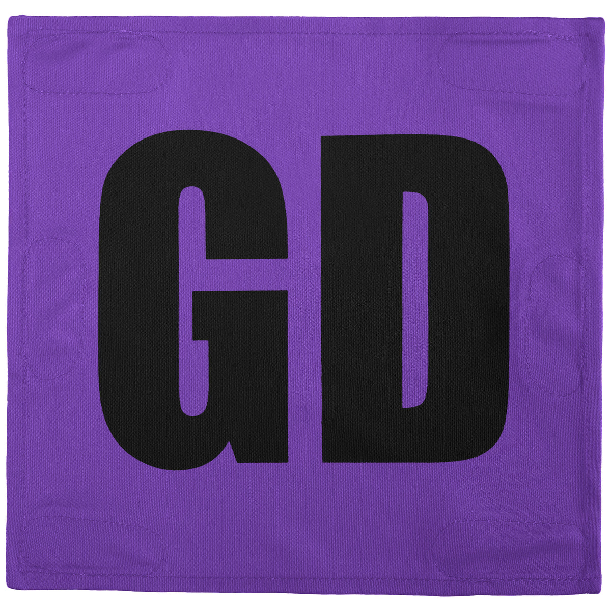Netball Velcro Patches Set Purple &amp; Black