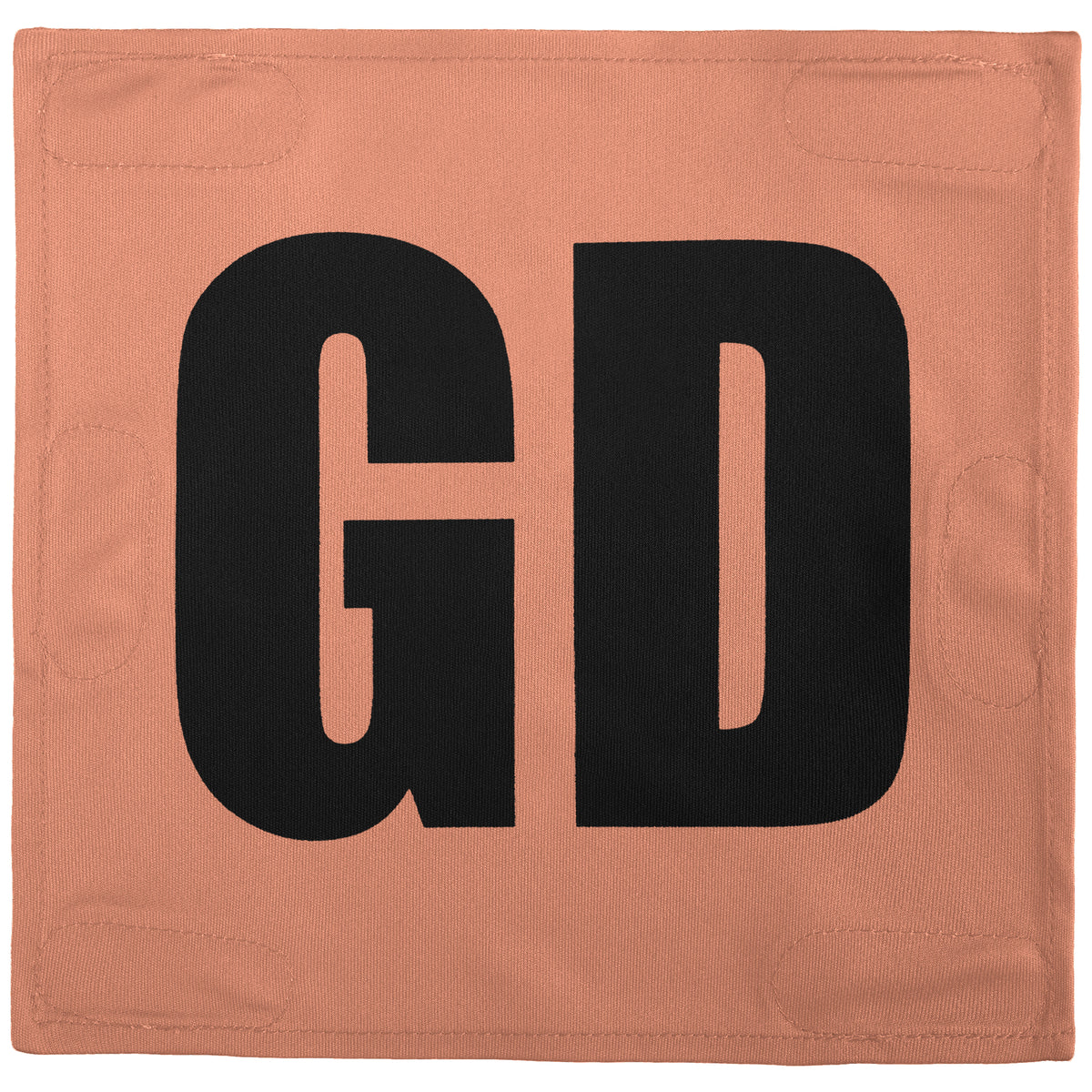 Netball Velcro Patches Set Light Orange &amp; Black