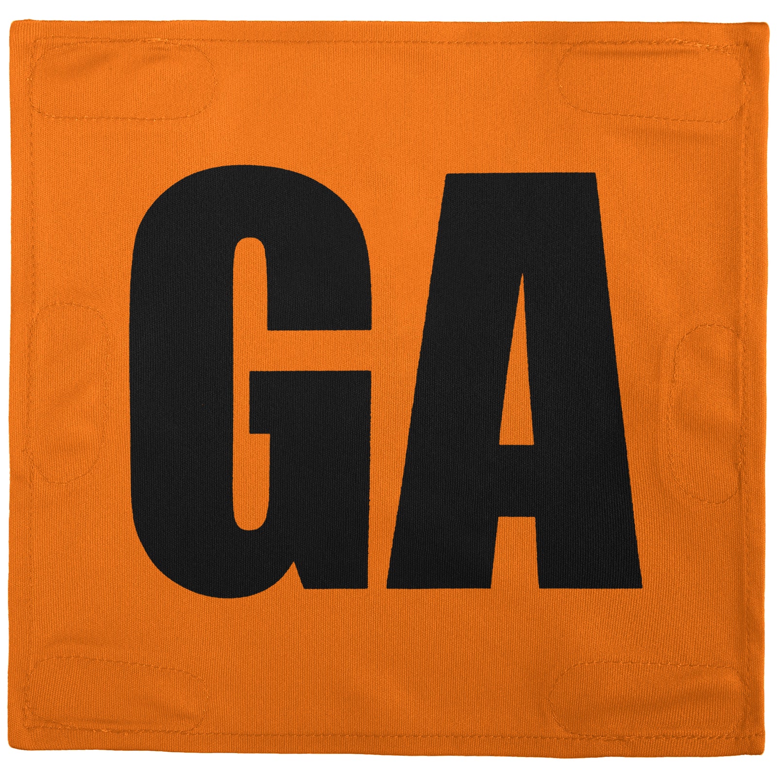 Netball Velcro Patches Set Orange & Black