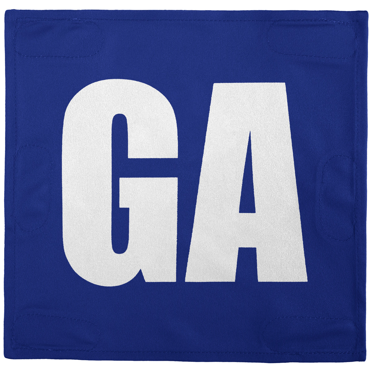 Netball Velcro Patches Set Royal Blue &amp; White
