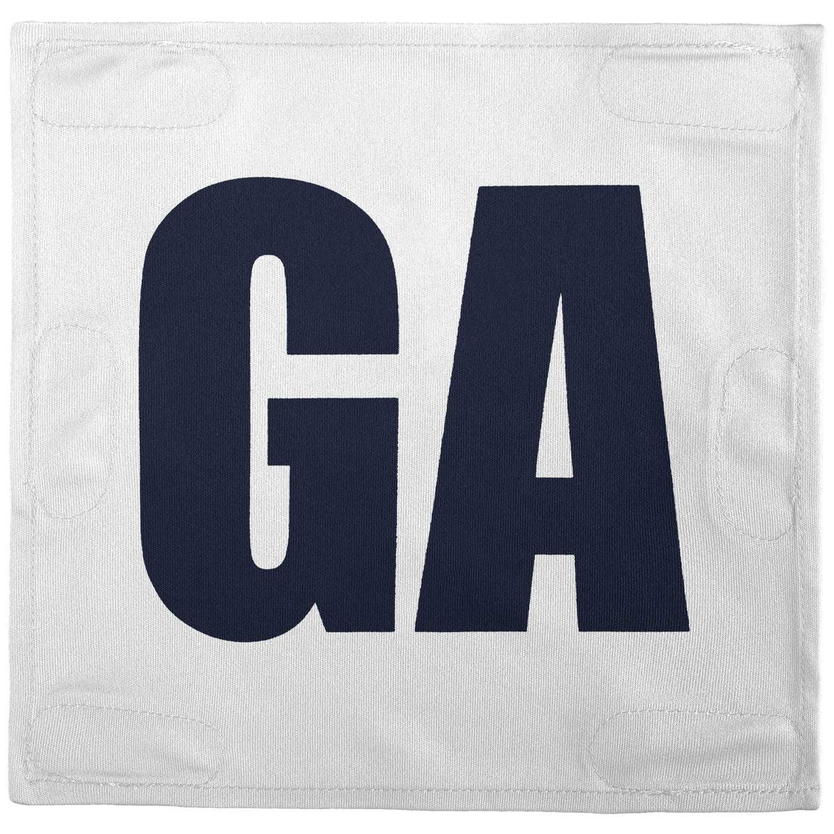 Netball Velcro Patches Set White &amp; Navy