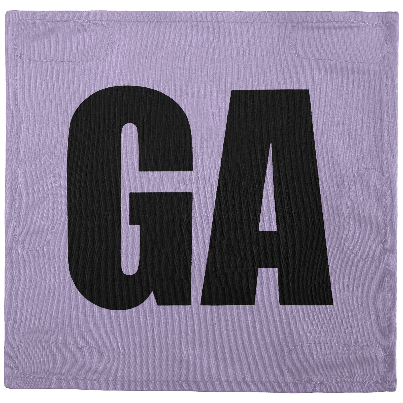 Netball Velcro Patches Set Light Purple & Black