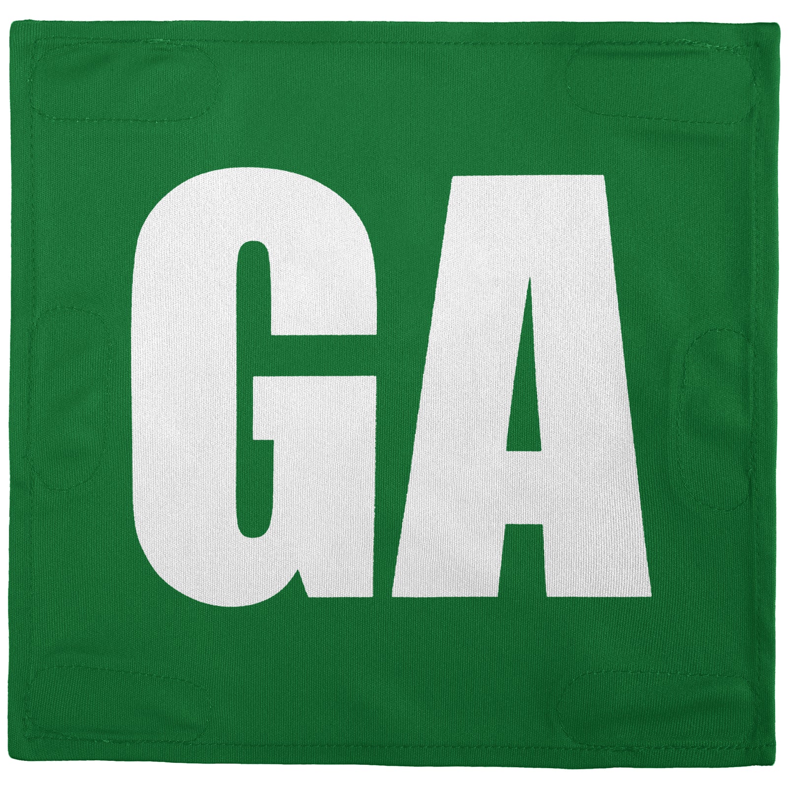 Netball Velcro Patches Set Kelly Green & White