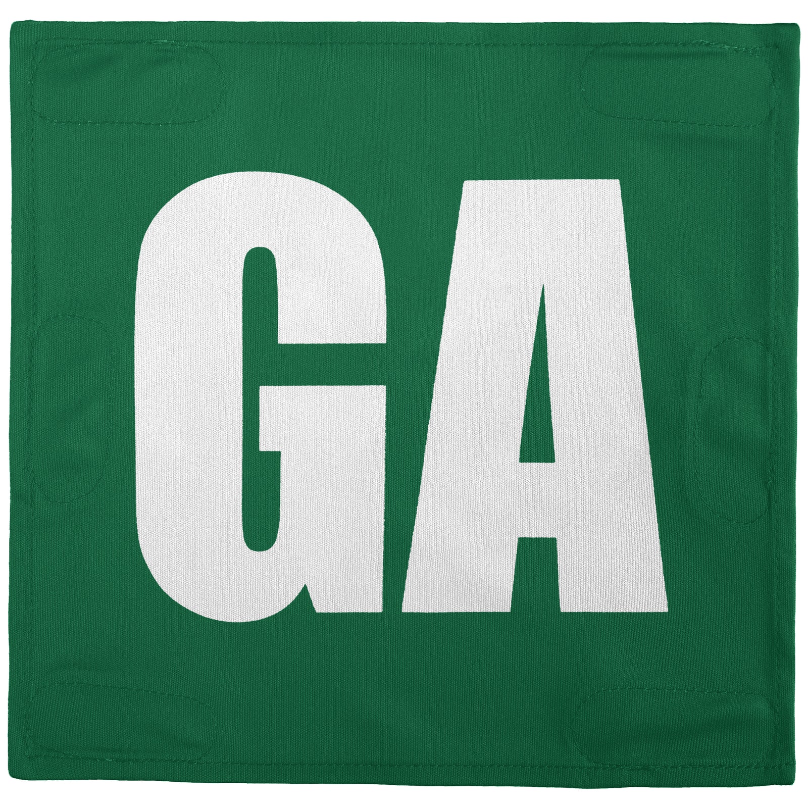Netball Velcro Patches Set Kelly Green & White