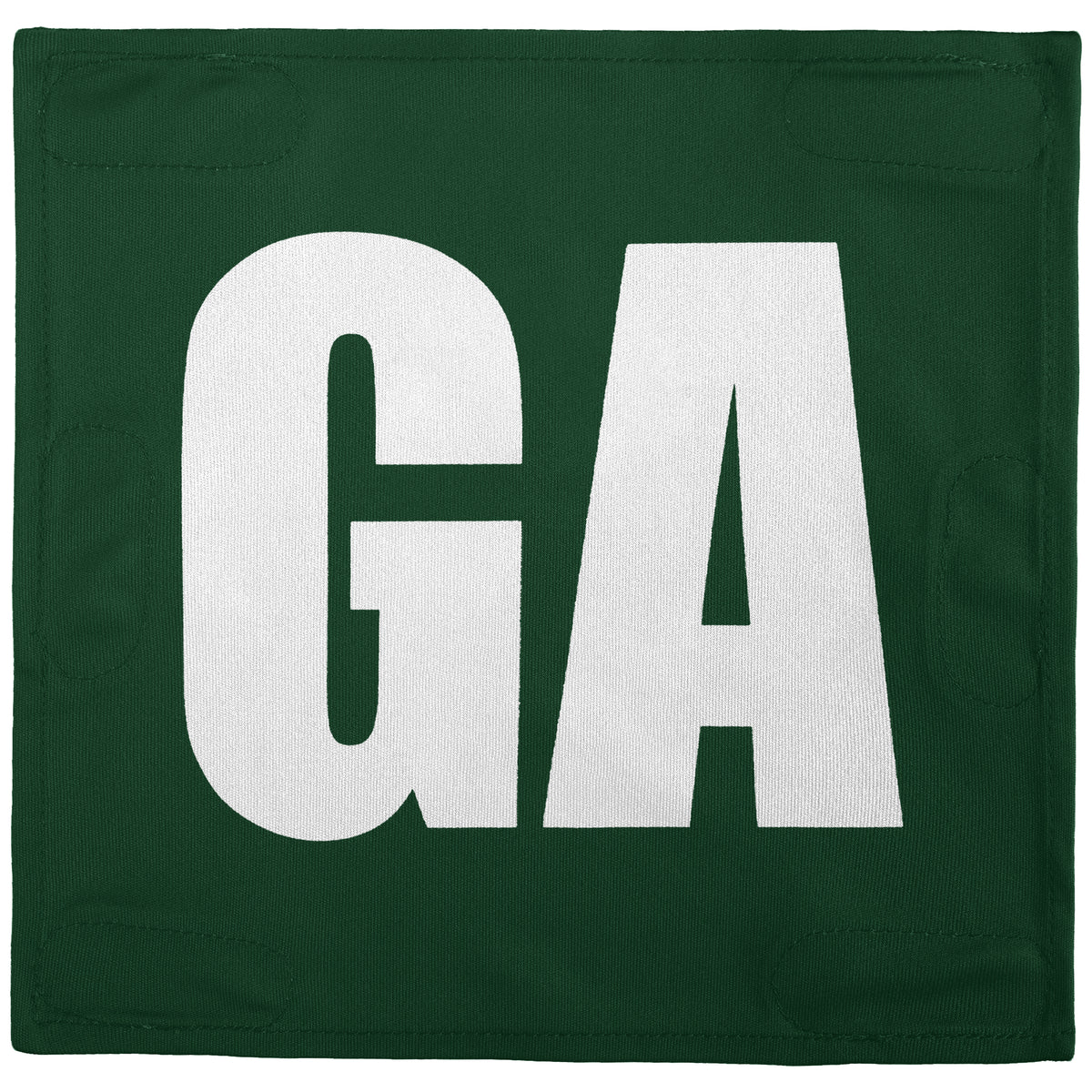 Netball Velcro Patches Set Green &amp; White