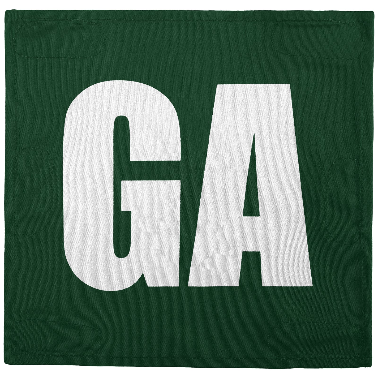 Netball Velcro Patches Set Green & White