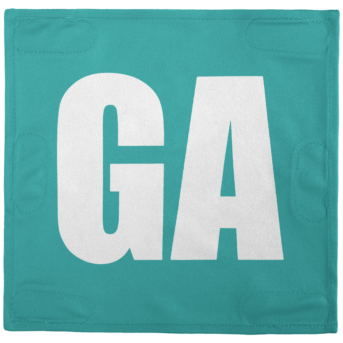 Netball Velcro Patches Set Teal &amp; White