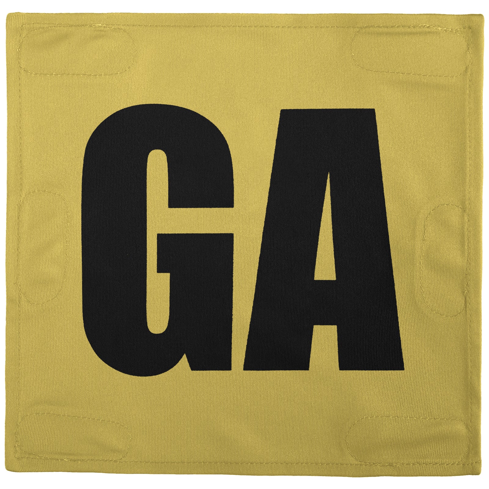 Netball Velcro Patches Set Old Gold & Black