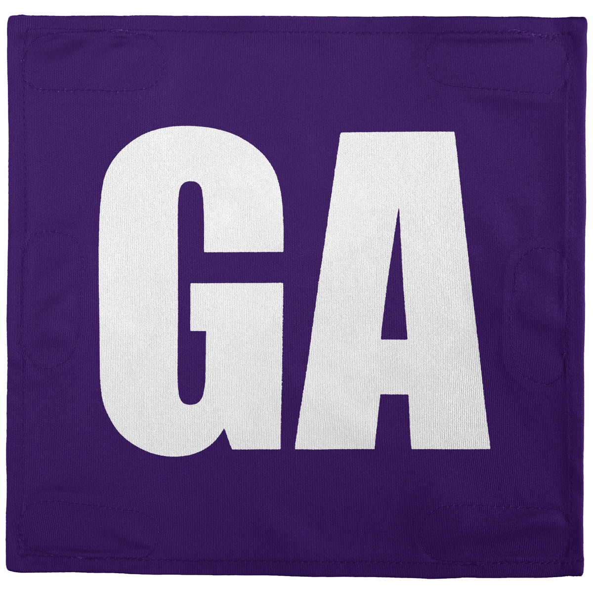Netball Velcro Patches Set Purple &amp; White