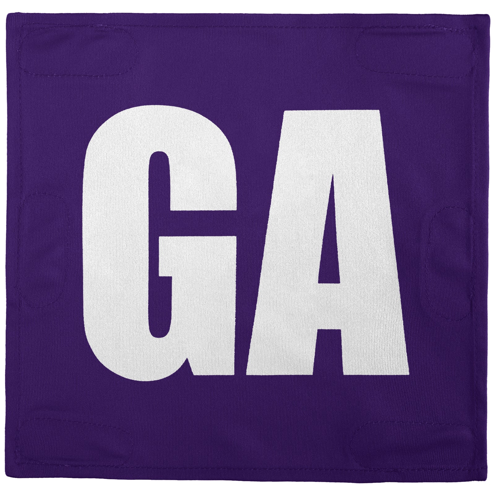 Netball Velcro Patches Set Purple & White