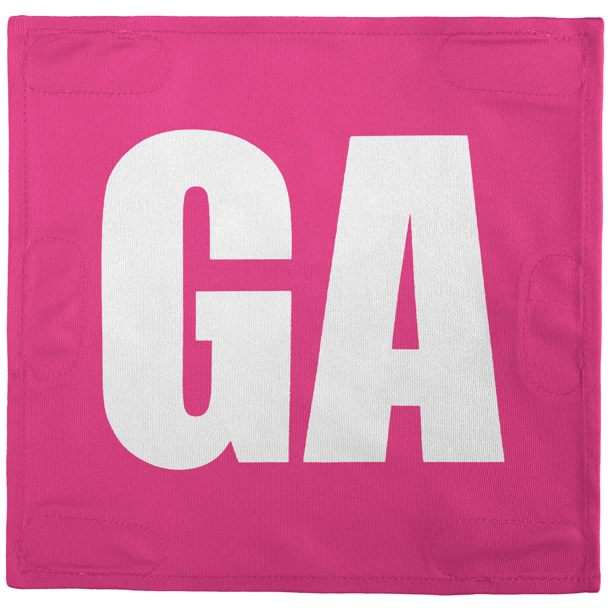 Netball Velcro Patches Set Pink &amp; White