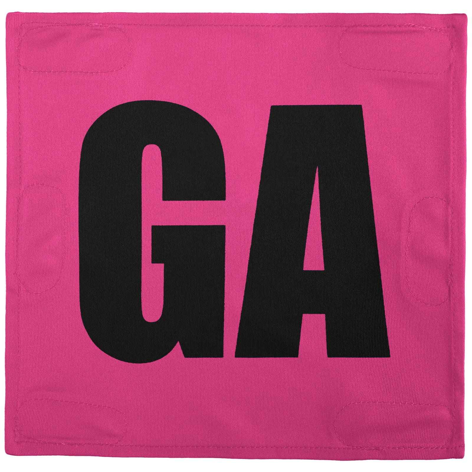 Netball Velcro Patches Set Pink & Black