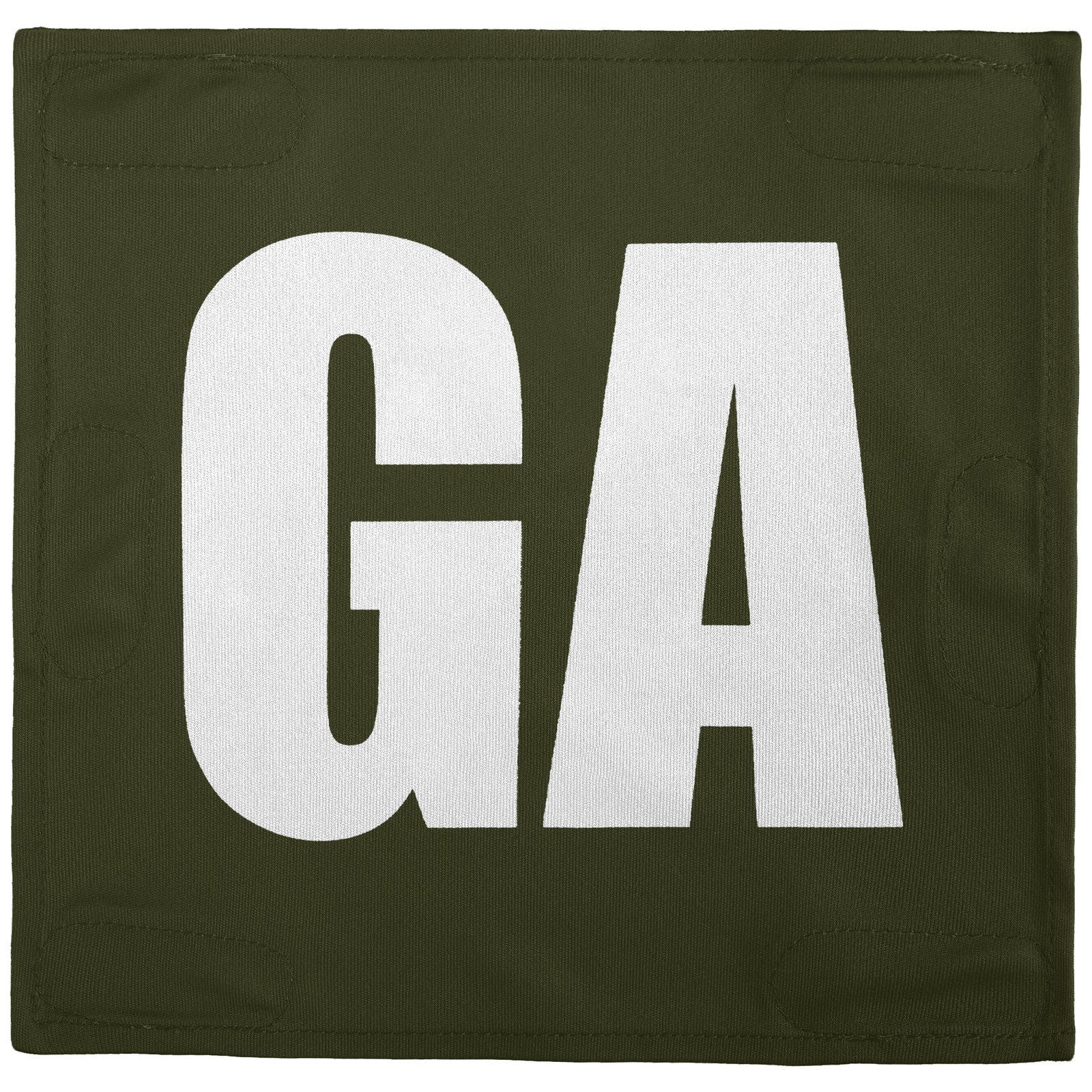 Netball Velcro Patches Set Olive & White