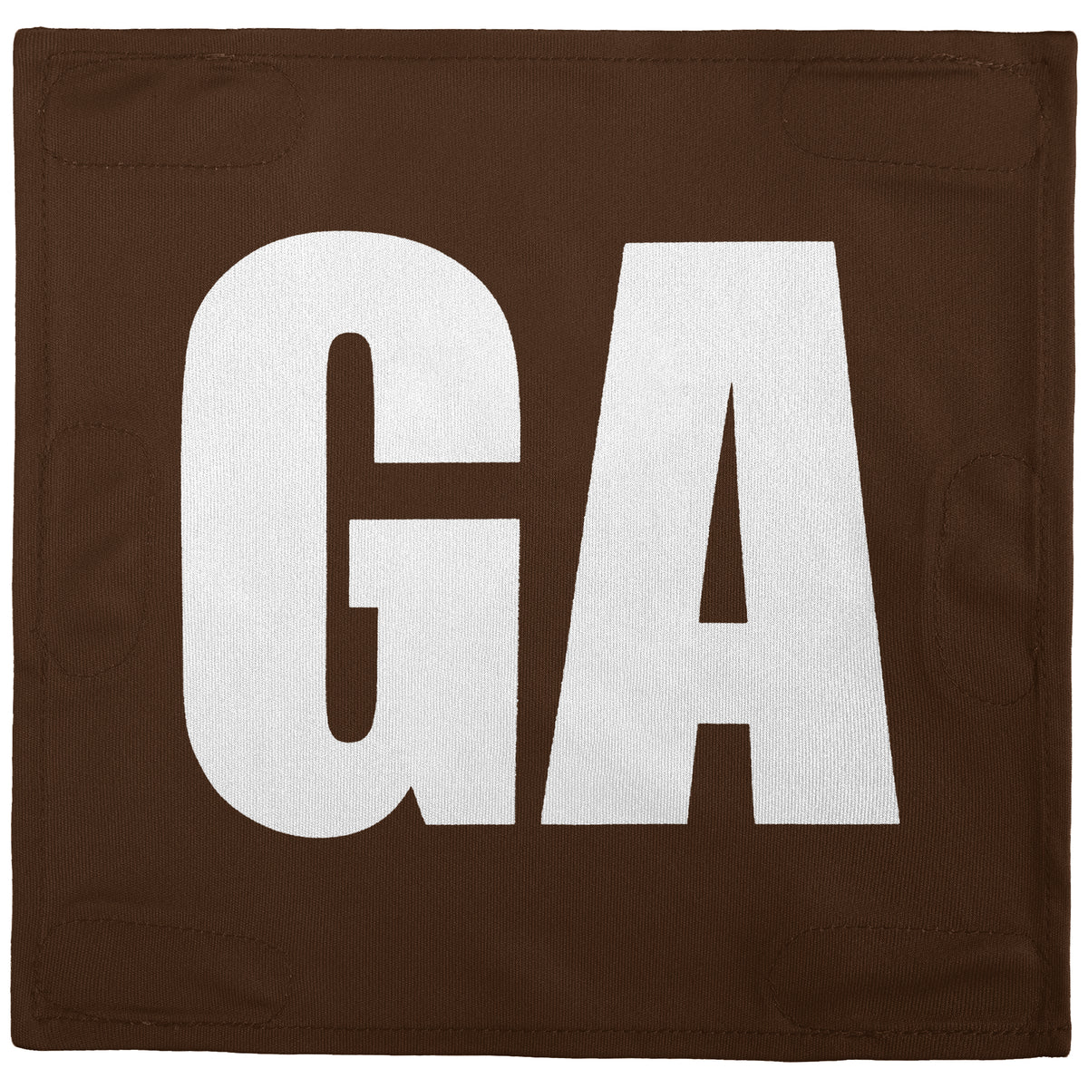 Netball Velcro Patches Set Brown &amp; White