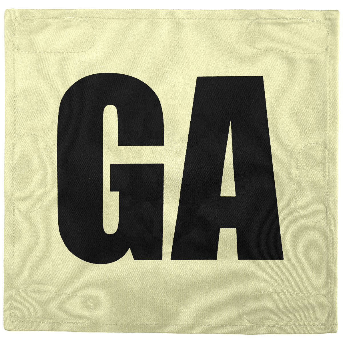 Netball Velcro Patches Set Cream &amp; Black