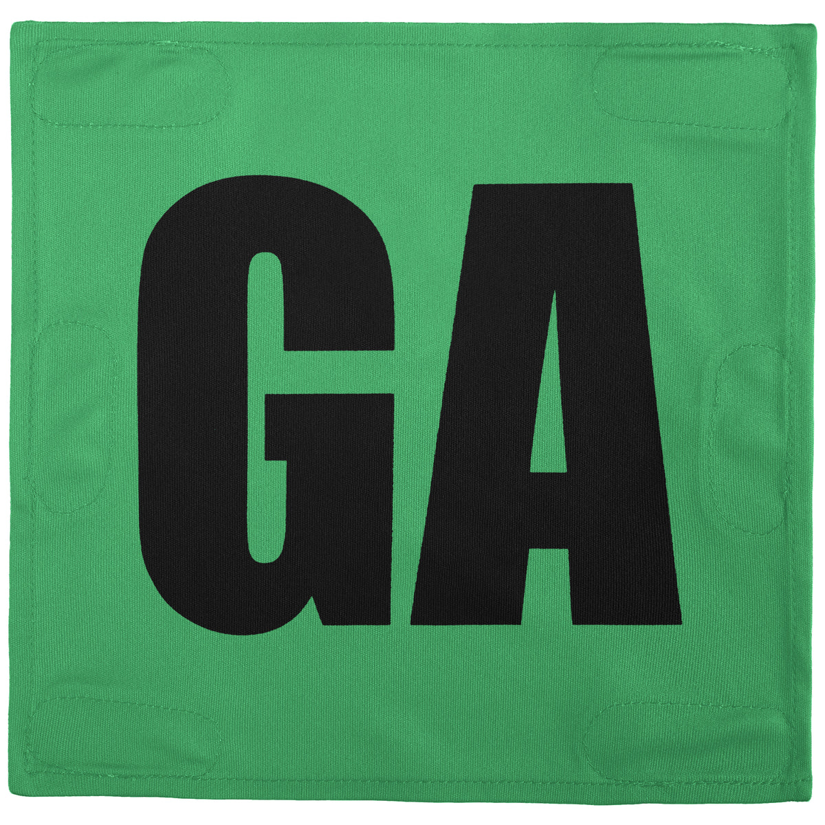 Netball Velcro Patches Set Neon Green &amp; Black