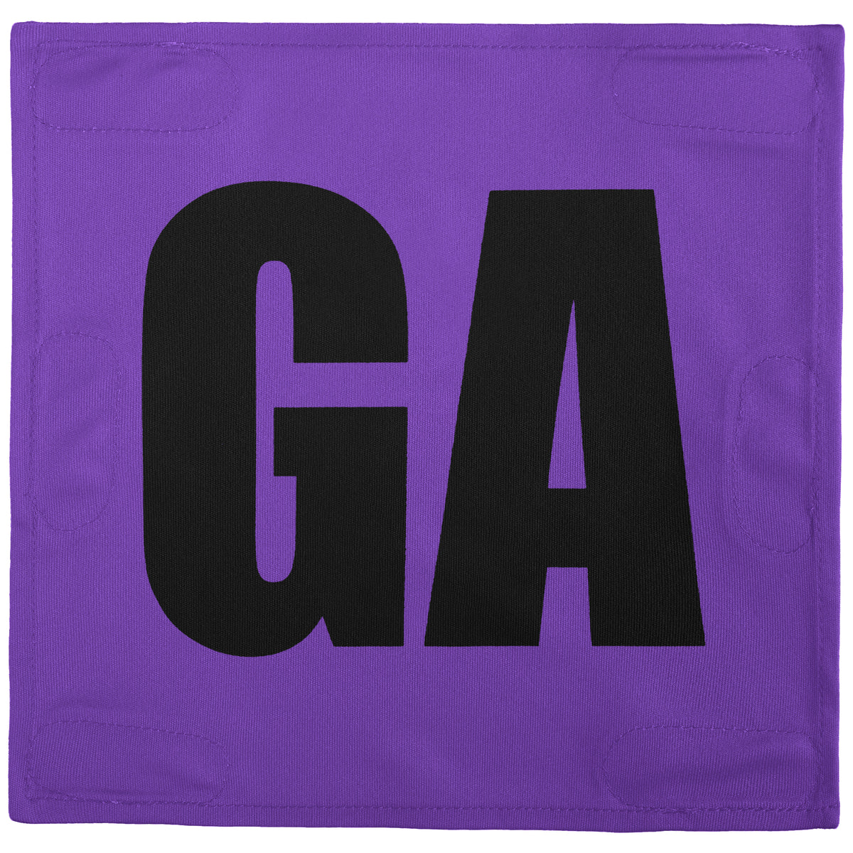 Netball Velcro Patches Set Purple &amp; Black
