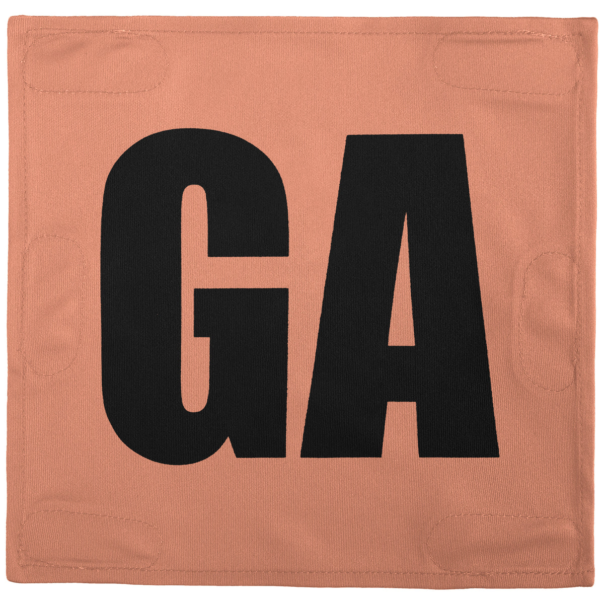 Netball Velcro Patches Set Light Orange &amp; Black
