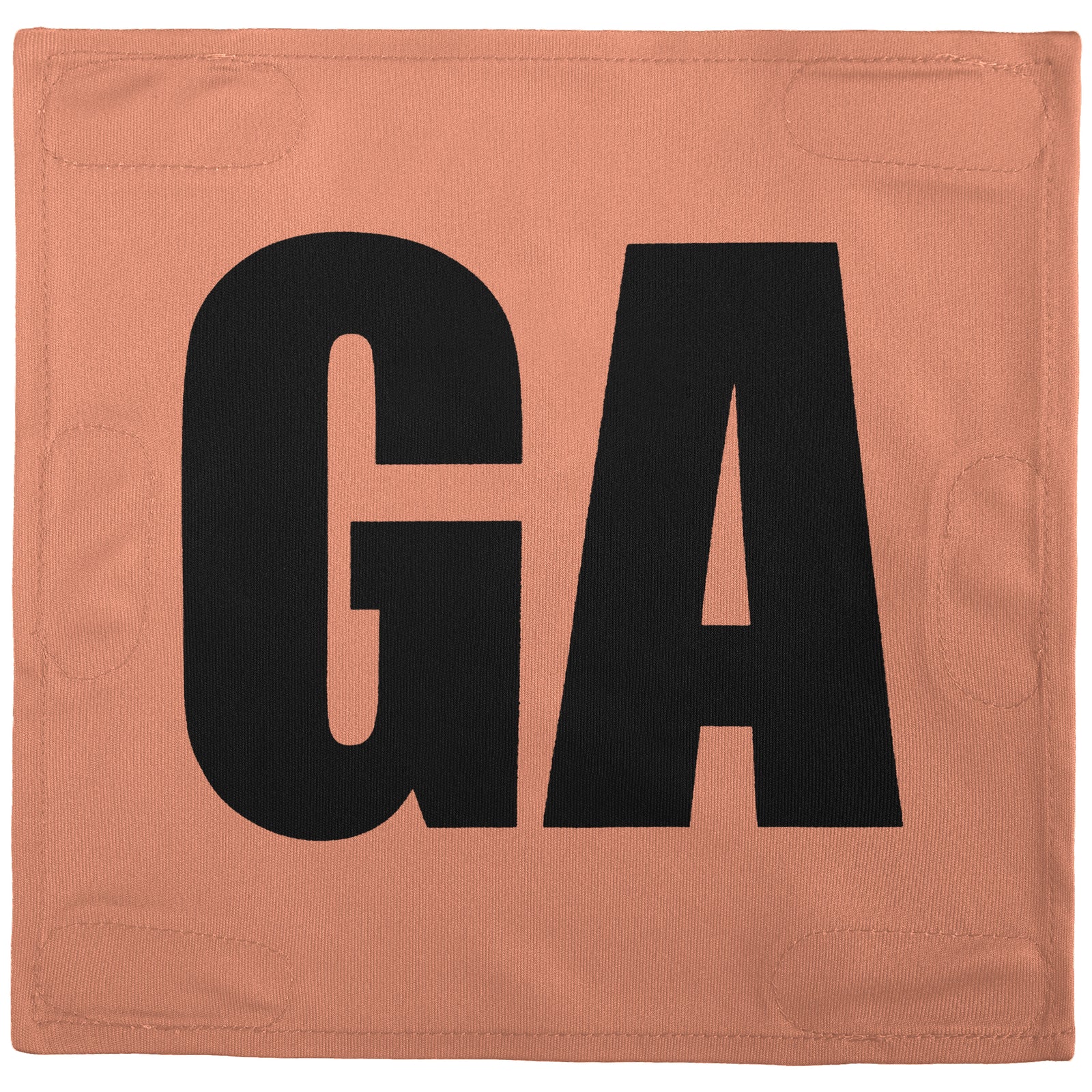 Netball Velcro Patches Set Light Orange & Black