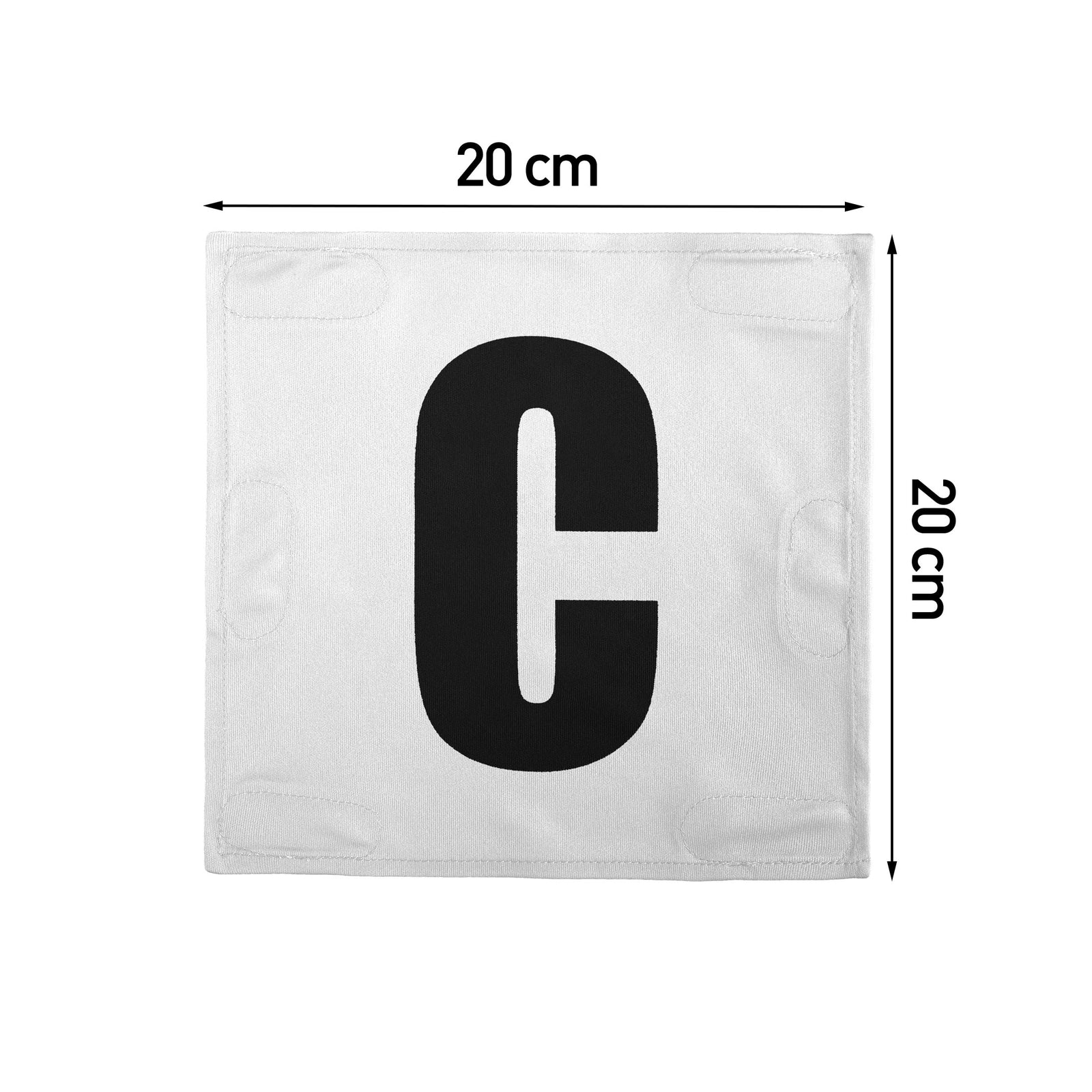 Netball Velcro Patches Set White & Black