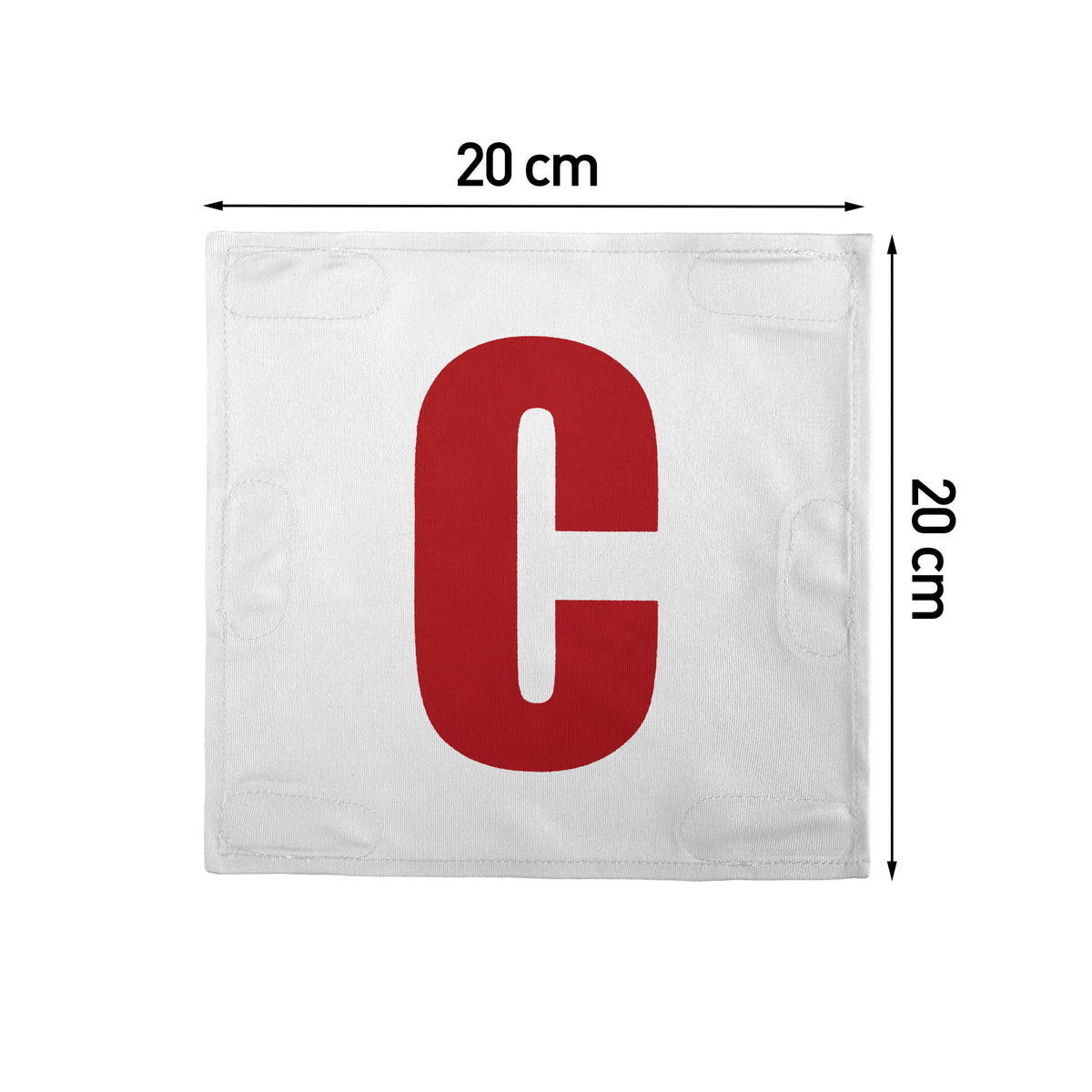 Netball Velcro Patches Set White &amp; Red