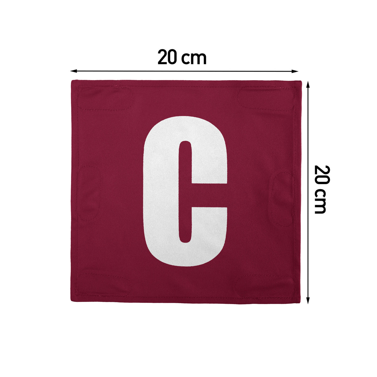 Netball Velcro Patches Set Crimson &amp; White