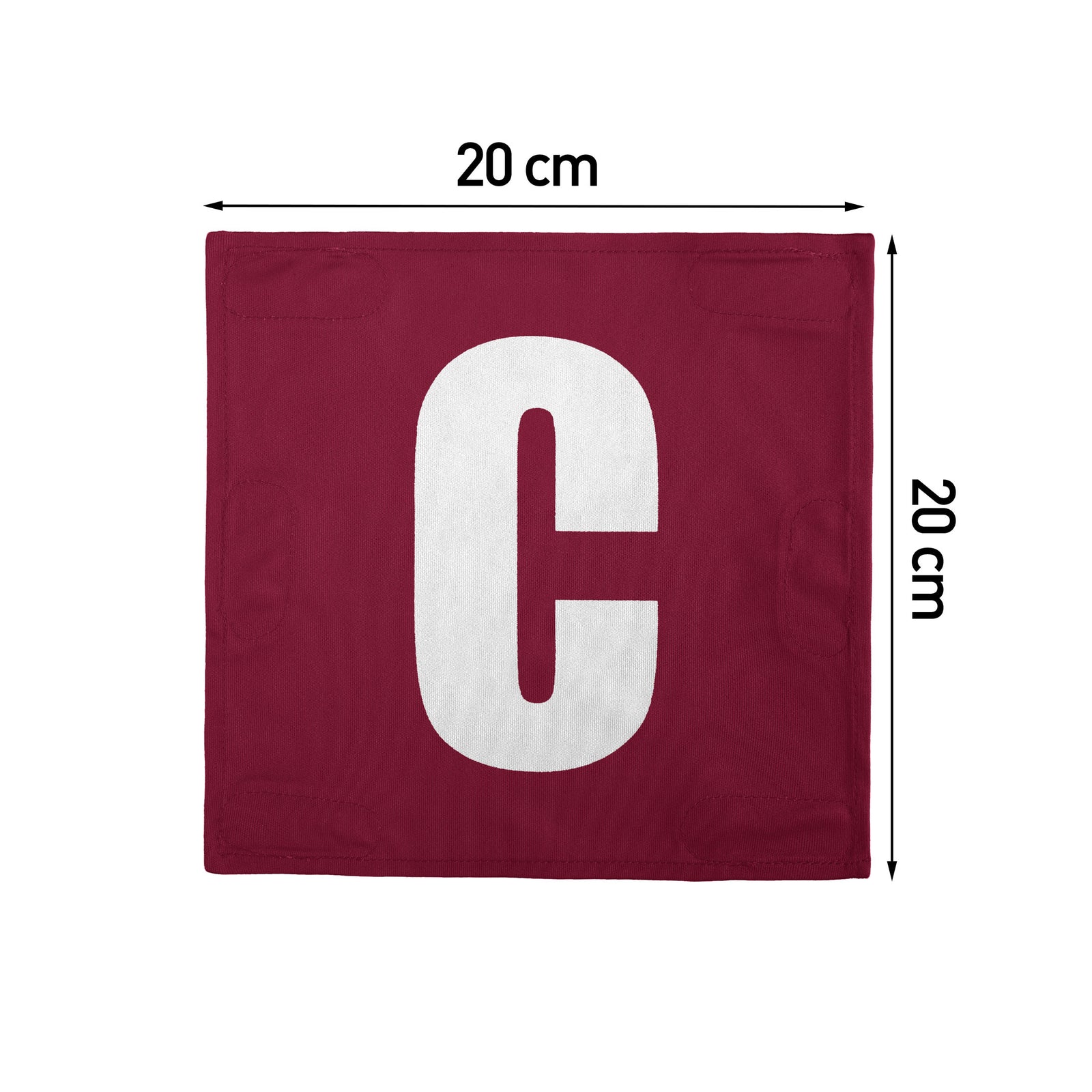 Netball Velcro Patches Set Crimson & White