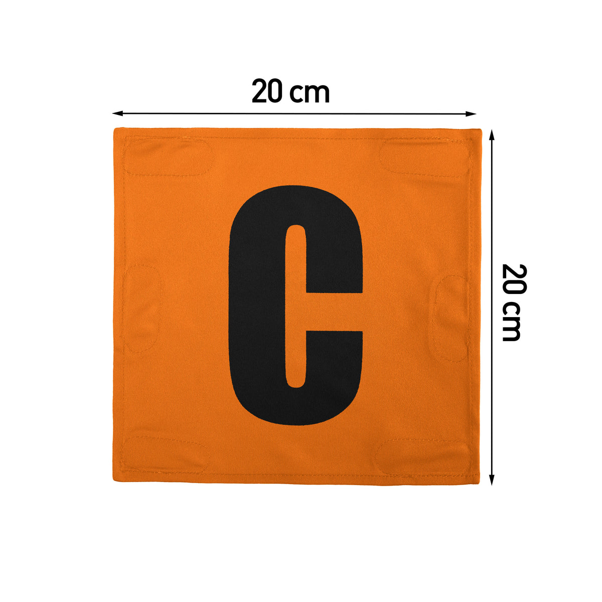 Netball Velcro Patches Set Orange &amp; Black