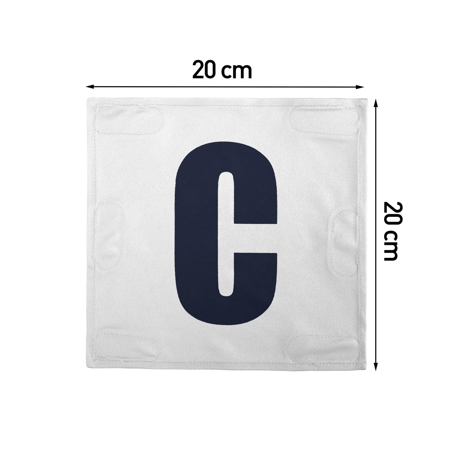 Netball Velcro Patches Set White & Navy