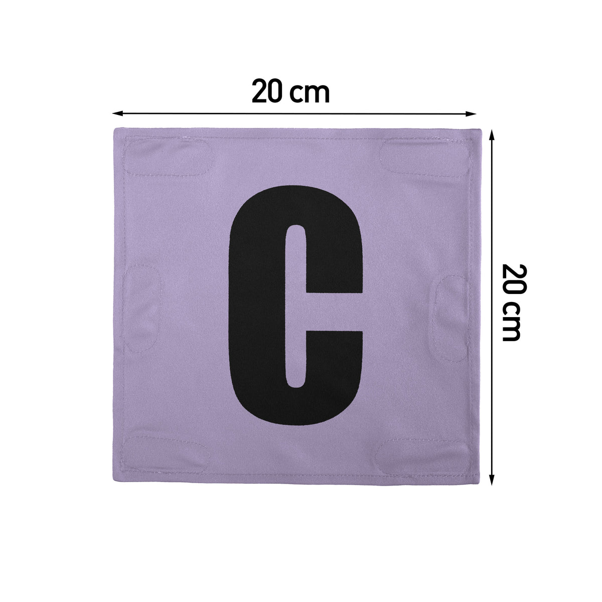 Netball Velcro Patches Set Light Purple &amp; Black