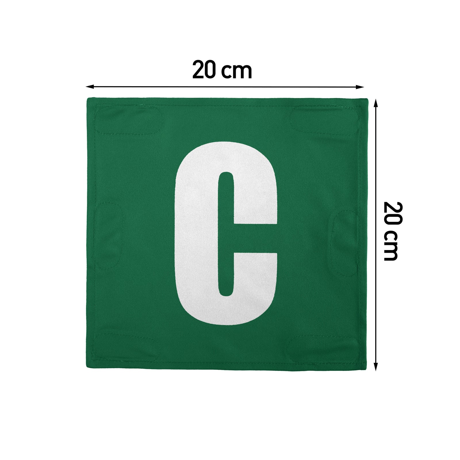 Netball Velcro Patches Set Kelly Green & White
