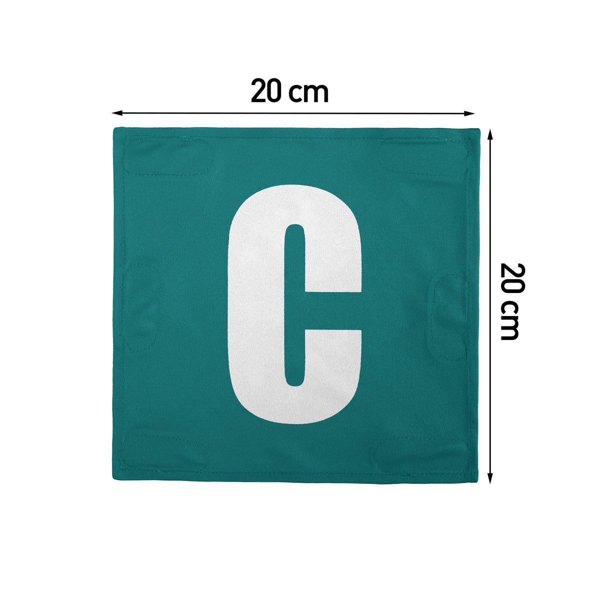 Netball Velcro Patches Set Teal &amp; White