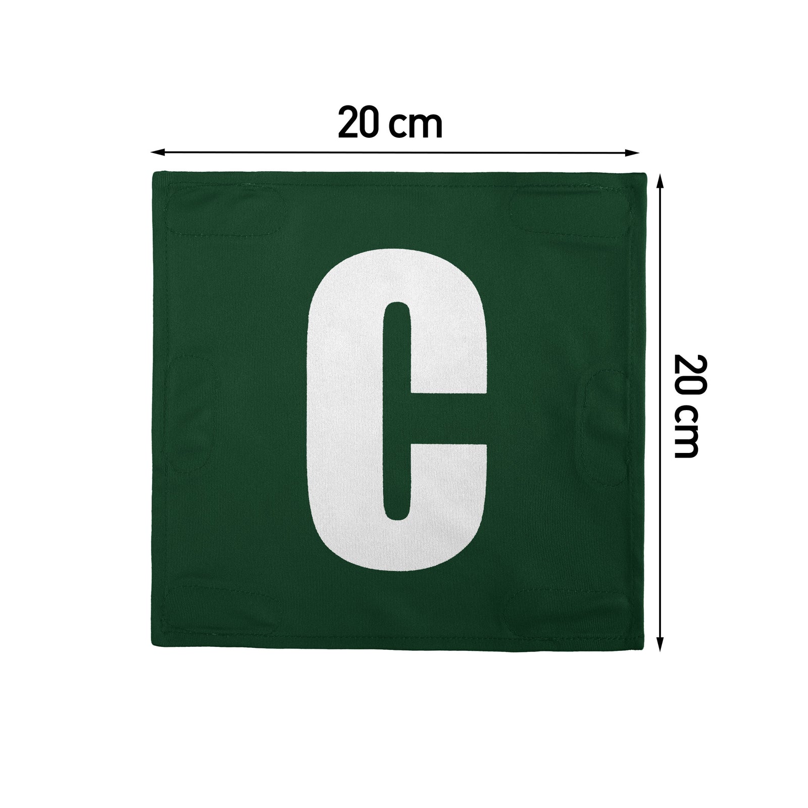 Netball Velcro Patches Set Green & White