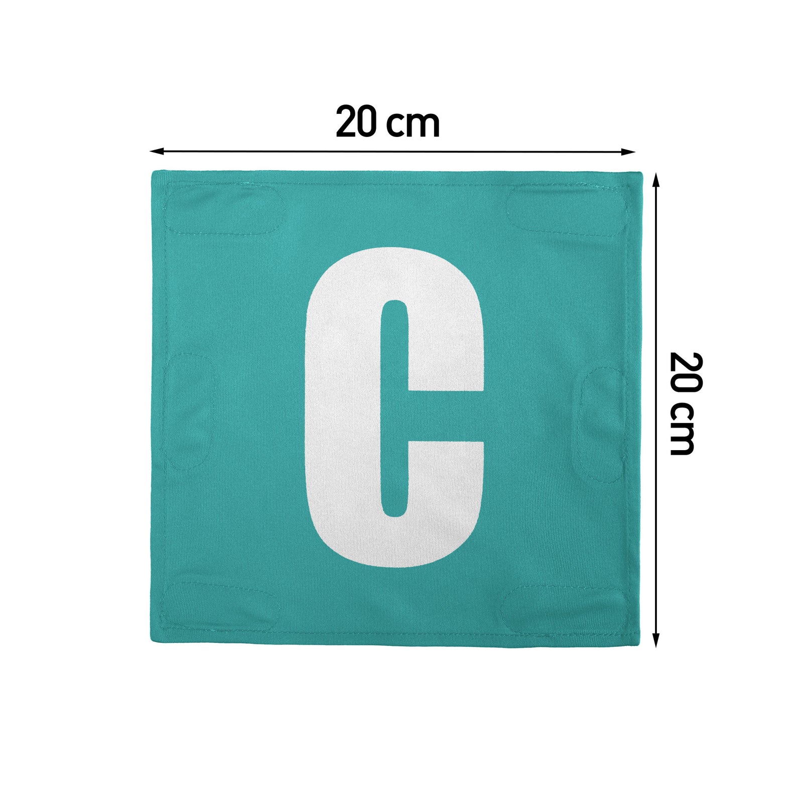 Netball Velcro Patches Set Teal & White