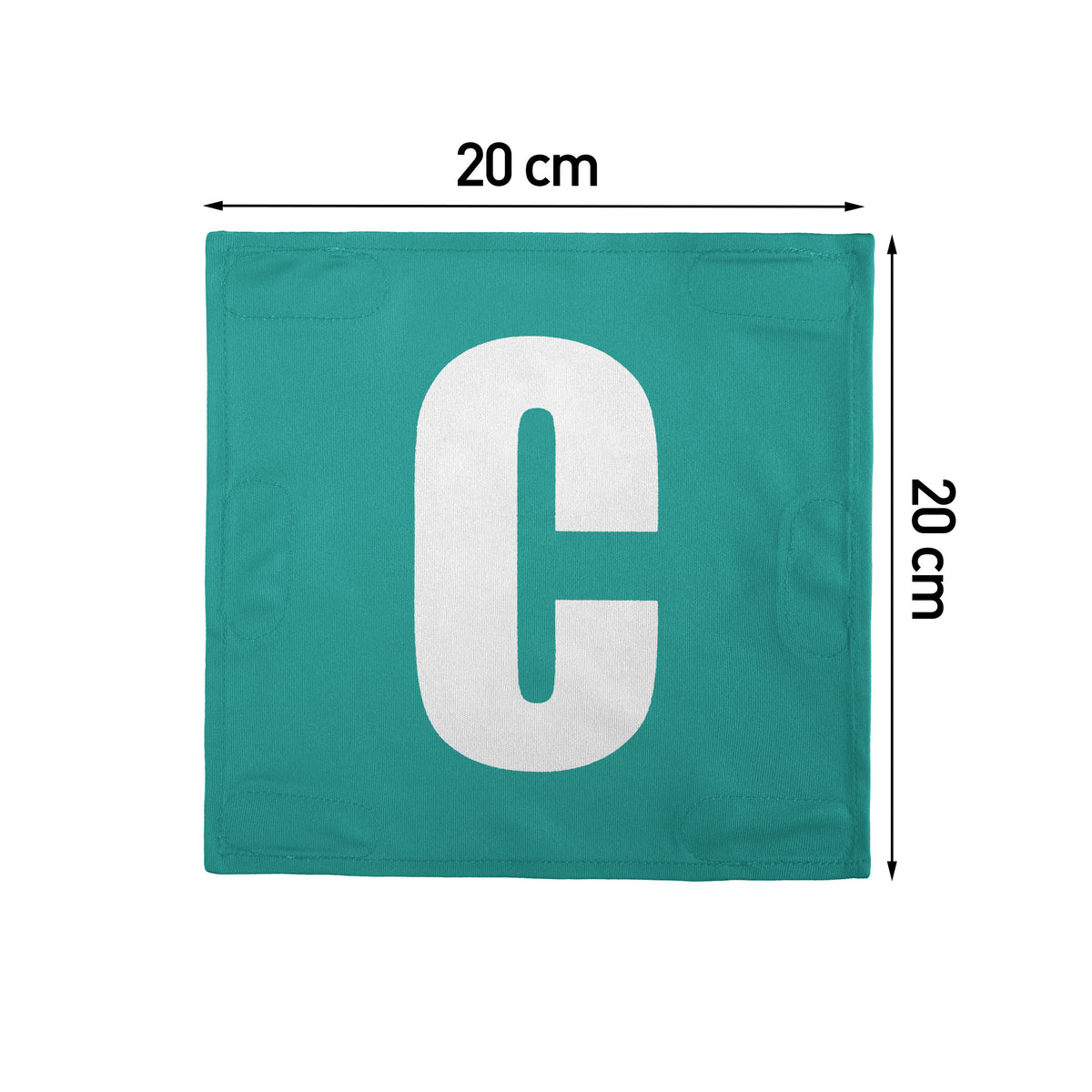 Netball Velcro Patches Set Aqua &amp; White