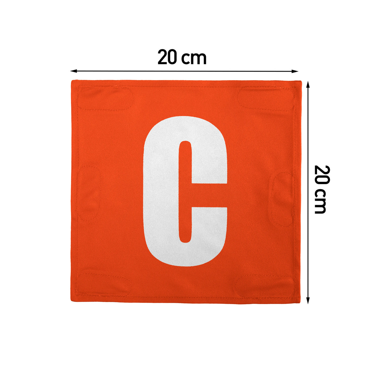 Netball Velcro Patches Set Orange &amp; White