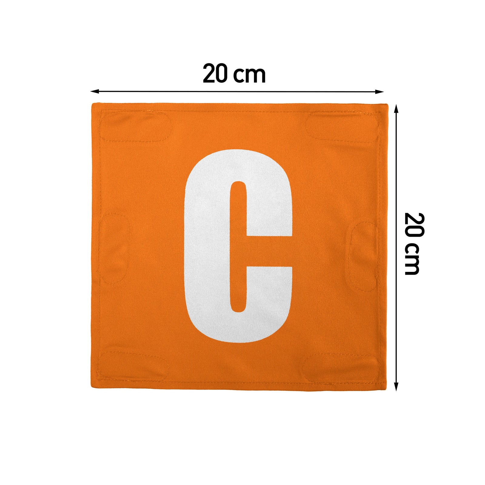 Netball Velcro Patches Set Orange & White