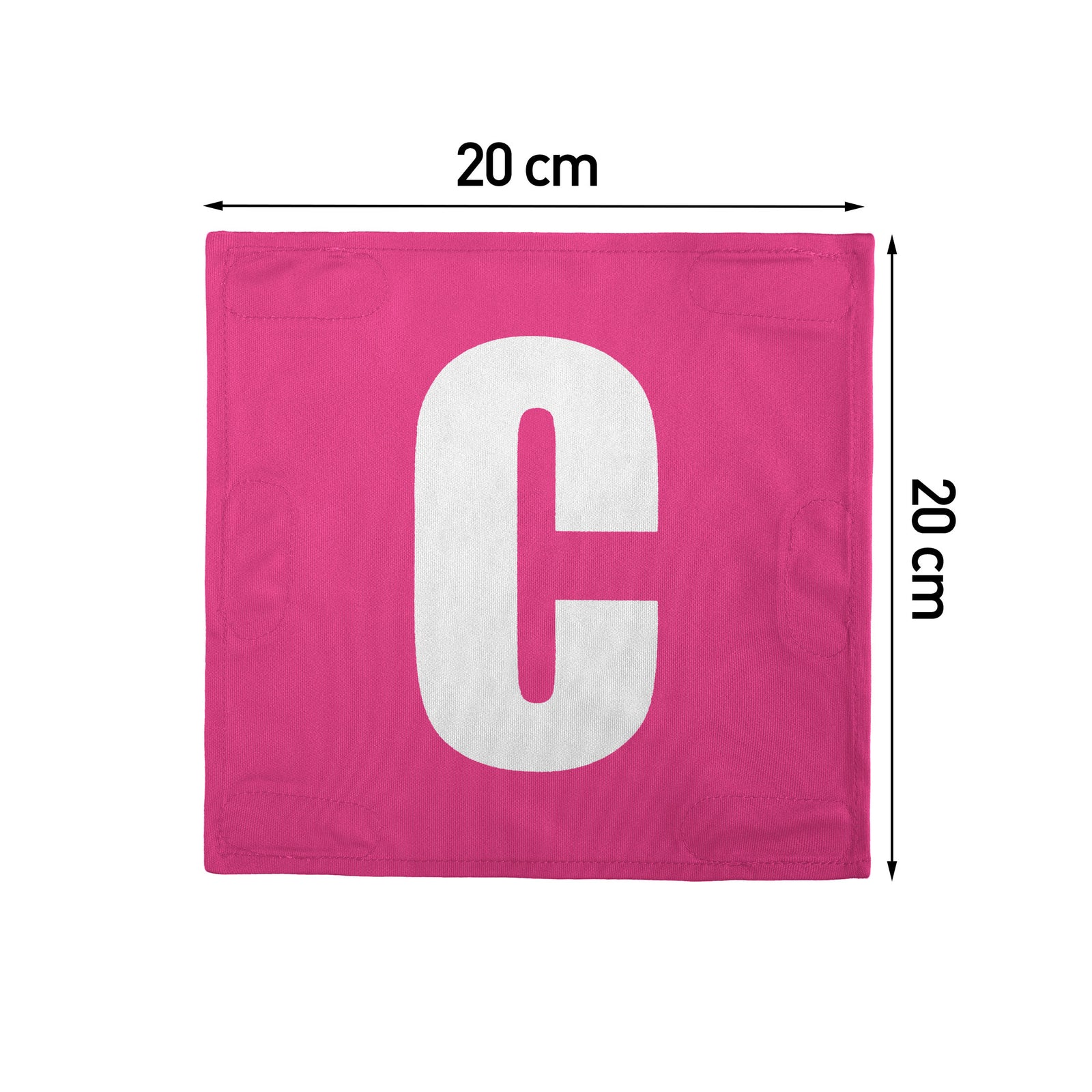 Netball Velcro Patches Set Pink & White