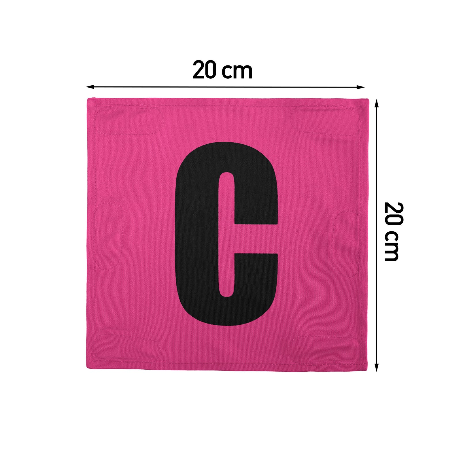 Netball Velcro Patches Set Pink & Black