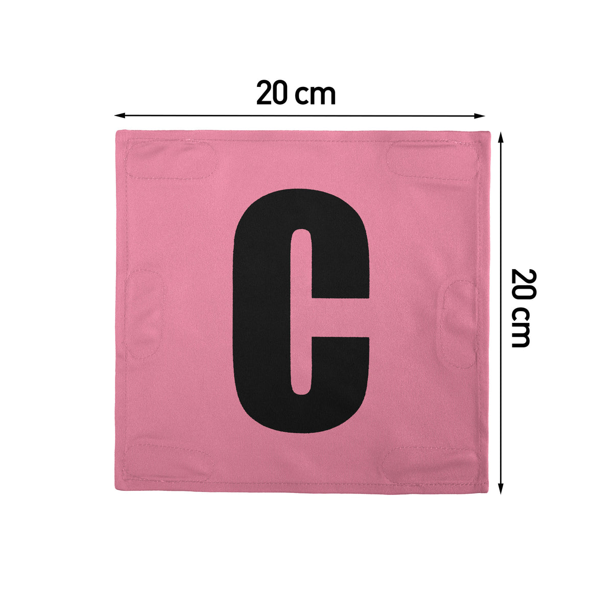 Netball Velcro Patches Set Light Pink &amp; Black