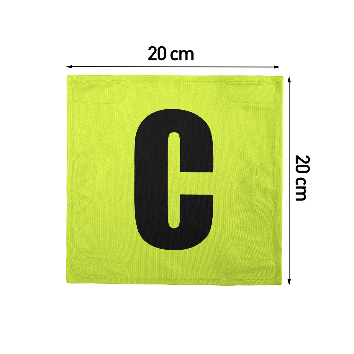 Netball Velcro Patches Set Fluorescent Green &amp; Black