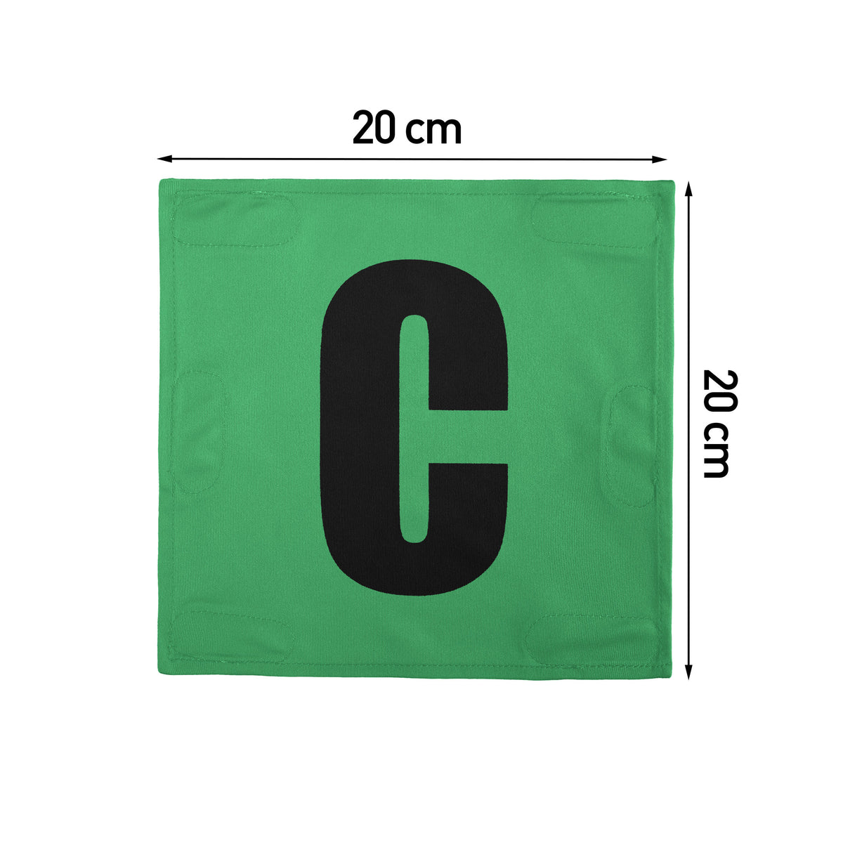 Netball Velcro Patches Set Neon Green &amp; Black