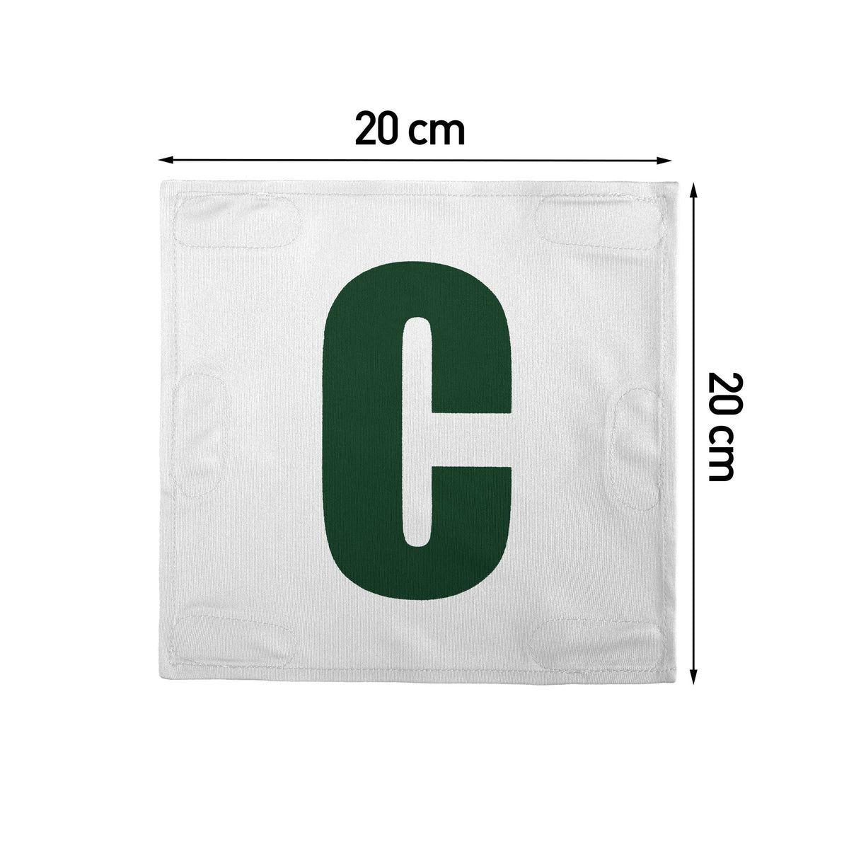Netball Velcro Patches Set White &amp; Green