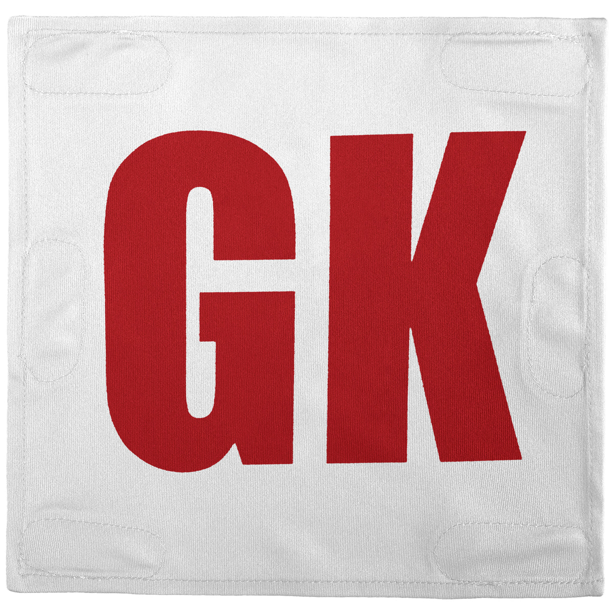Netball Velcro Patches Set White &amp; Red