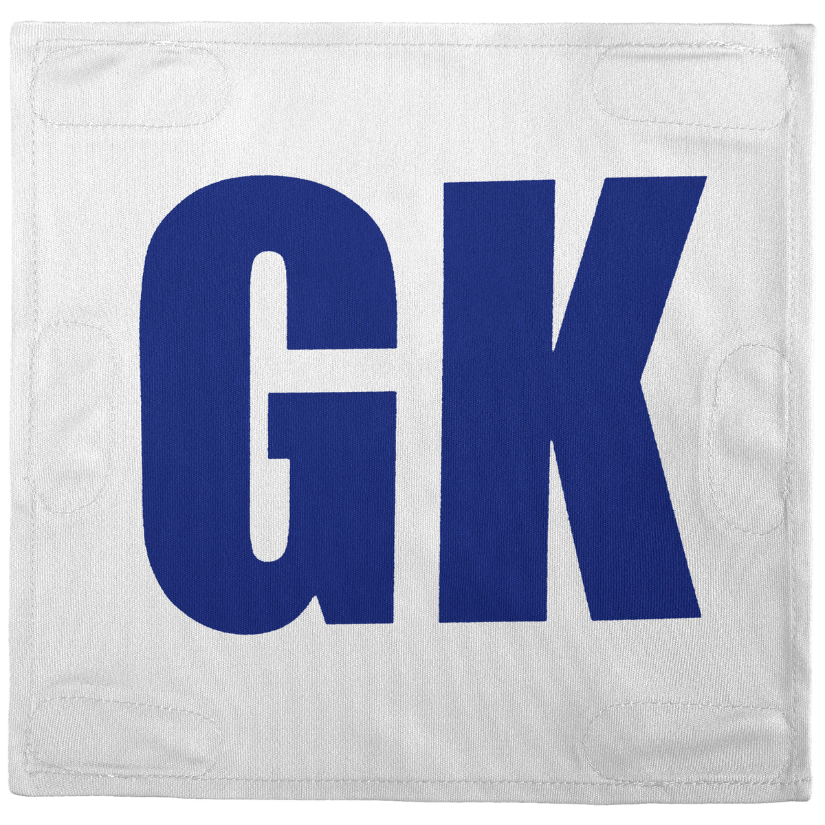 Netball Velcro Patches Set White &amp; Royal Blue