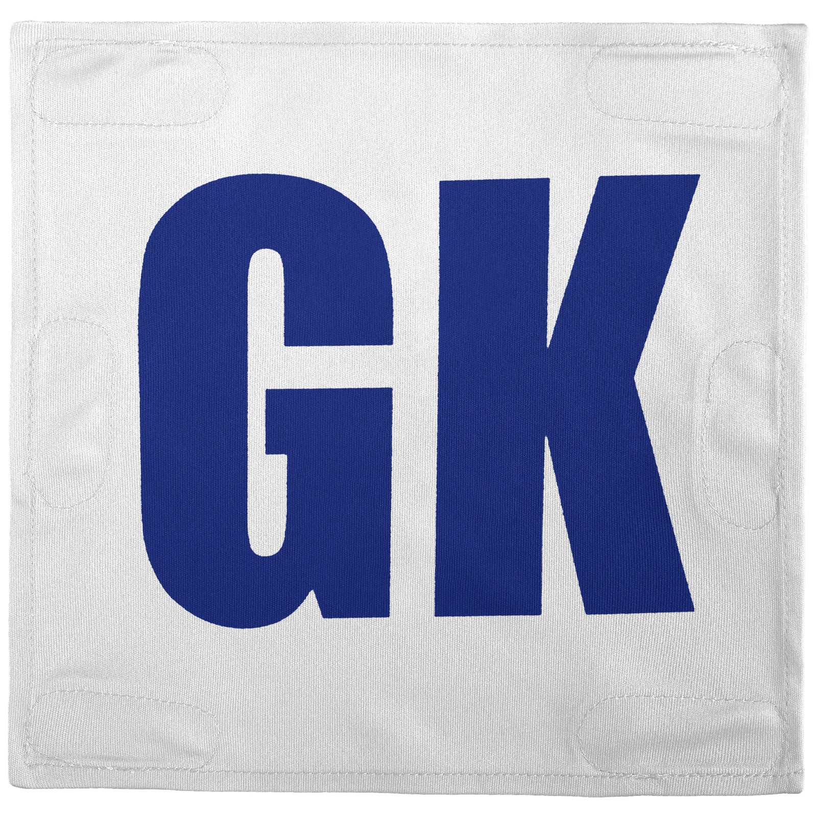 Netball Velcro Patches Set White & Royal Blue