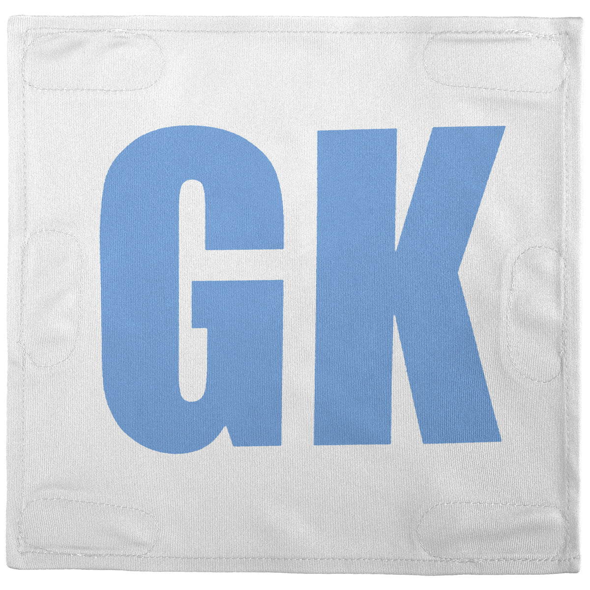 Netball Velcro Patches Set White &amp; Light Blue