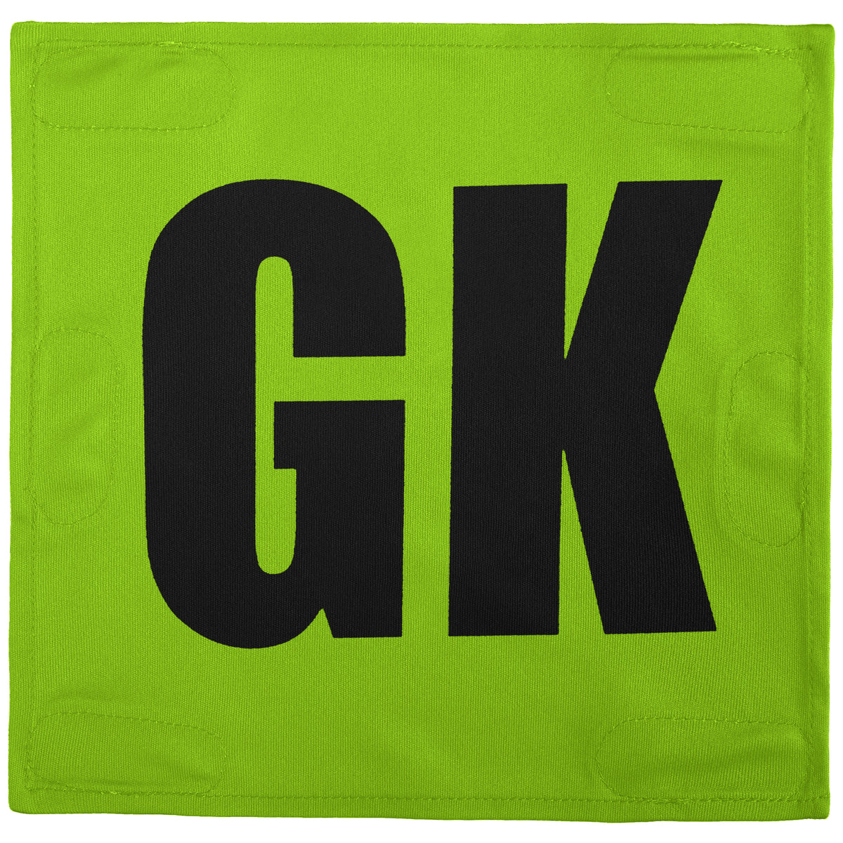 Netball Velcro Patches Set Neon Green &amp; Black