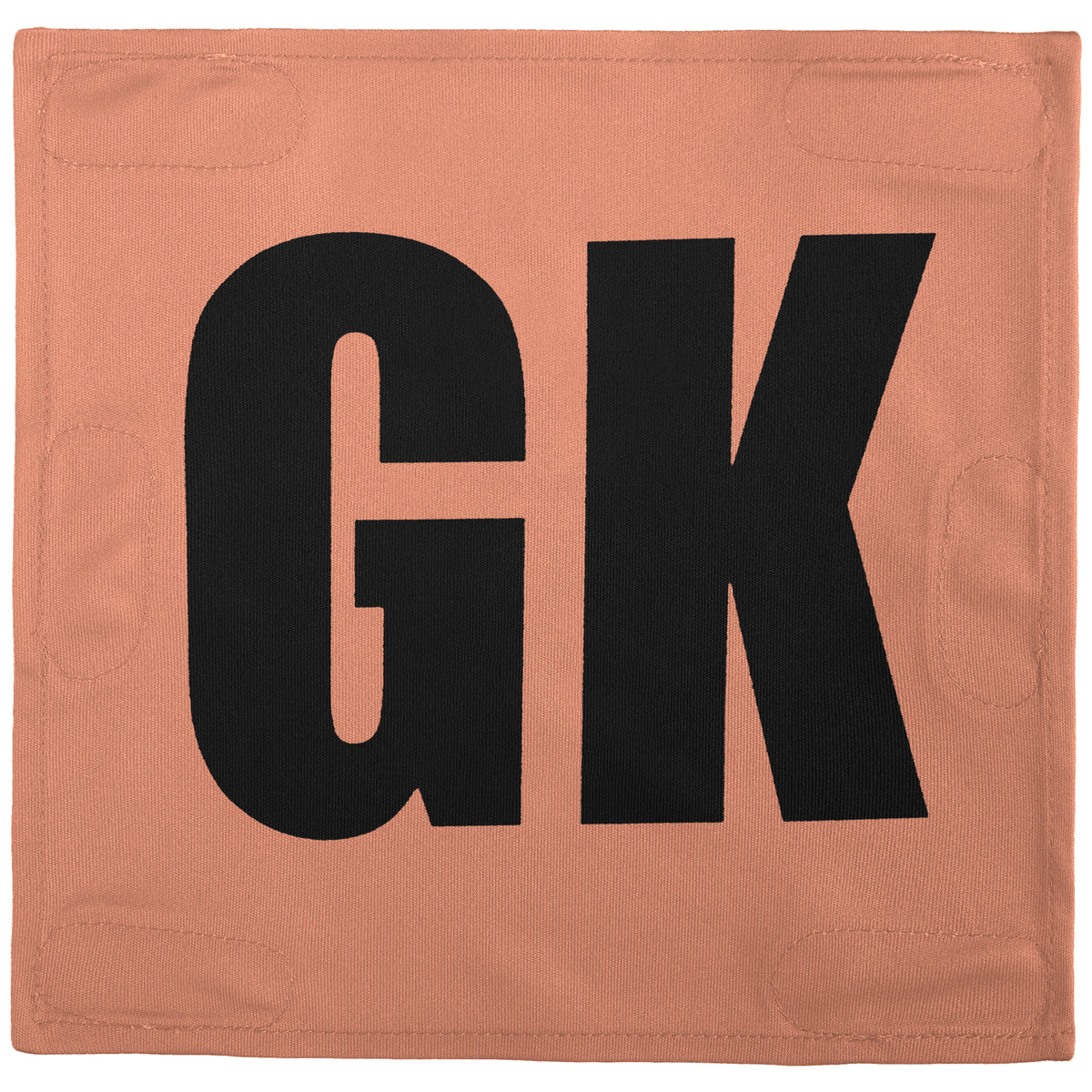Netball Velcro Patches Set Light Orange &amp; Black